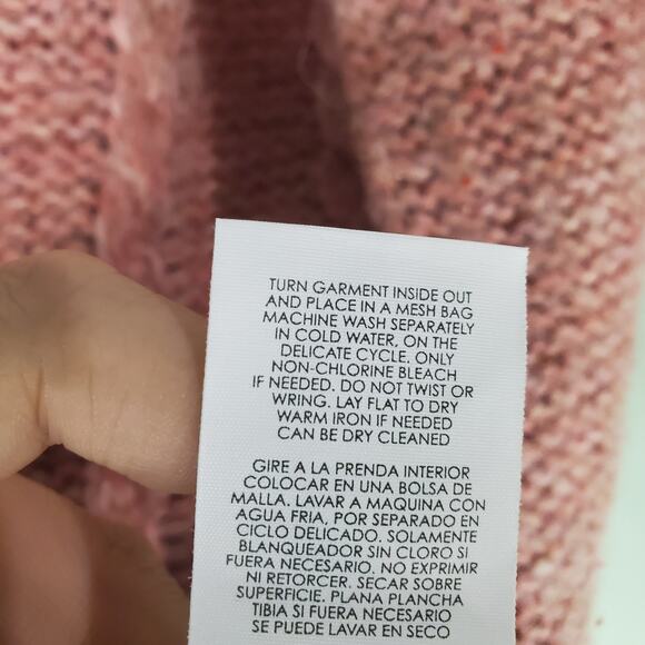 Cabi Pink Confection Cardigan Cable Knit Balloon Sleeve Sweater Size Medium - Picture 7 of 7